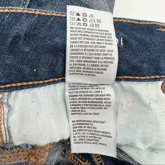 American Eagle Outfitters Midi Cut Off Super Super Stretch Shorts Size 6 Womens - Picture 8 of 9